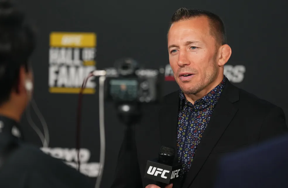 Georges St-Pierre foi campeão de duas categorias de peso no UFC — Foto: Cooper Neill/Zuffa LLC via Getty Images
